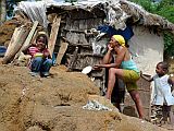 Santo Ant�o : Pico da Cruz Lombo Vermelho : vor der K�chenh�tte : PeopleKap Verde Foto Gallerie