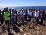 Santo Antão : Canjana Praia Formosa : Colocação de uma coroa de flores em honra daqueles que morreram na catástrofe da fome de 1947 : History site
Cabo Verde Foto Galeria