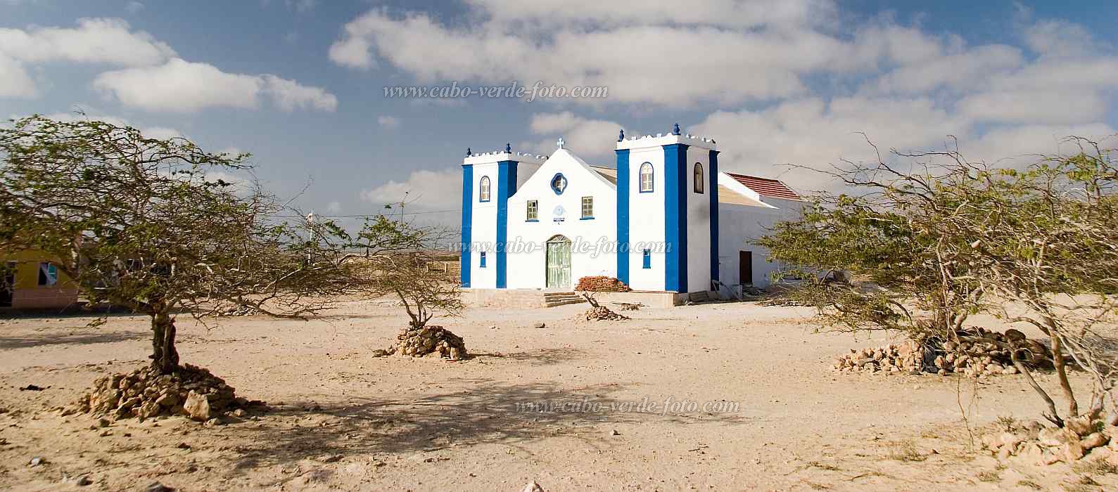 Boa Vista : Rabil : igreja : Landscape TownCabo Verde Foto Gallery