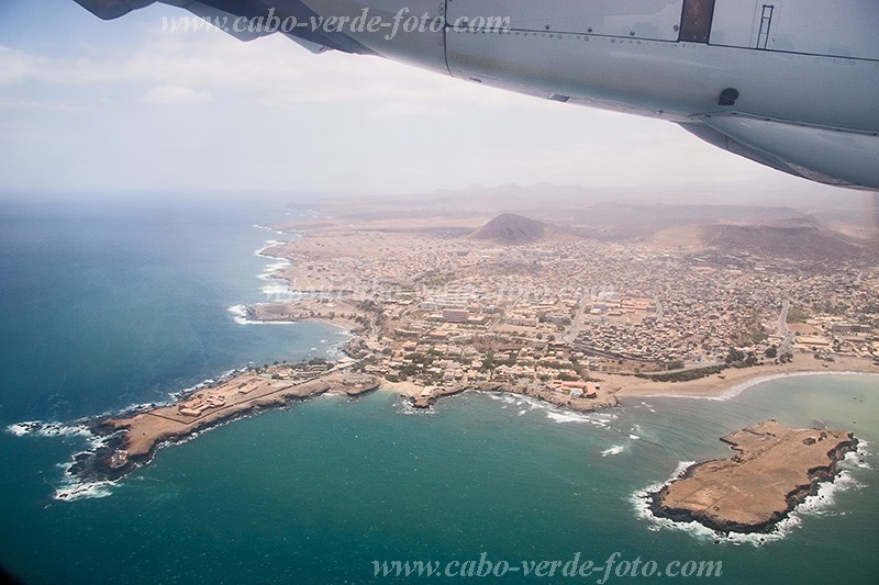 Santiago : Praia : Aereal photograph : Landscape TownCabo Verde Foto Gallery