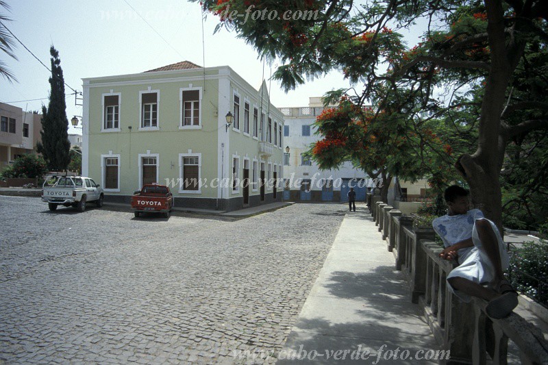 So Nicolau : Vala Ribeira Brava : praa : Landscape TownCabo Verde Foto Gallery