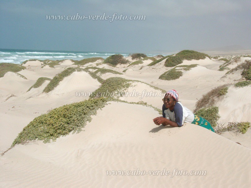 Boa Vista : Praia Cabo Santa Maria : duna : Landscape SeaCabo Verde Foto Gallery