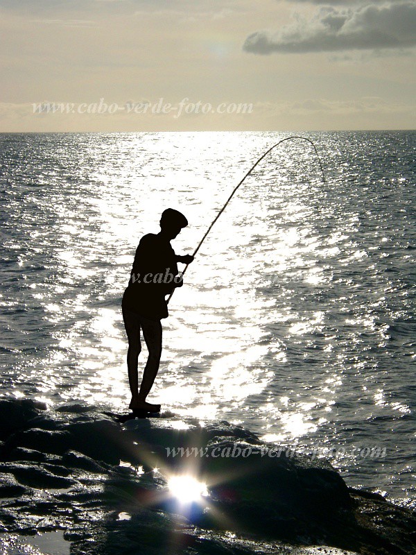 Santo Anto : Canjana Praia Formosa : pescador : Landscape SeaCabo Verde Foto Gallery