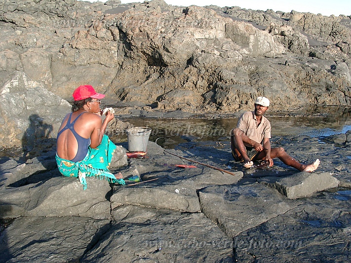Santo Anto : Canjana Praia Formosa : pescador : History siteCabo Verde Foto Gallery