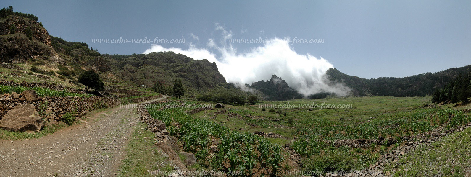 Santo Anto : Cova de Pal : hiking trail : Landscape MountainCabo Verde Foto Gallery