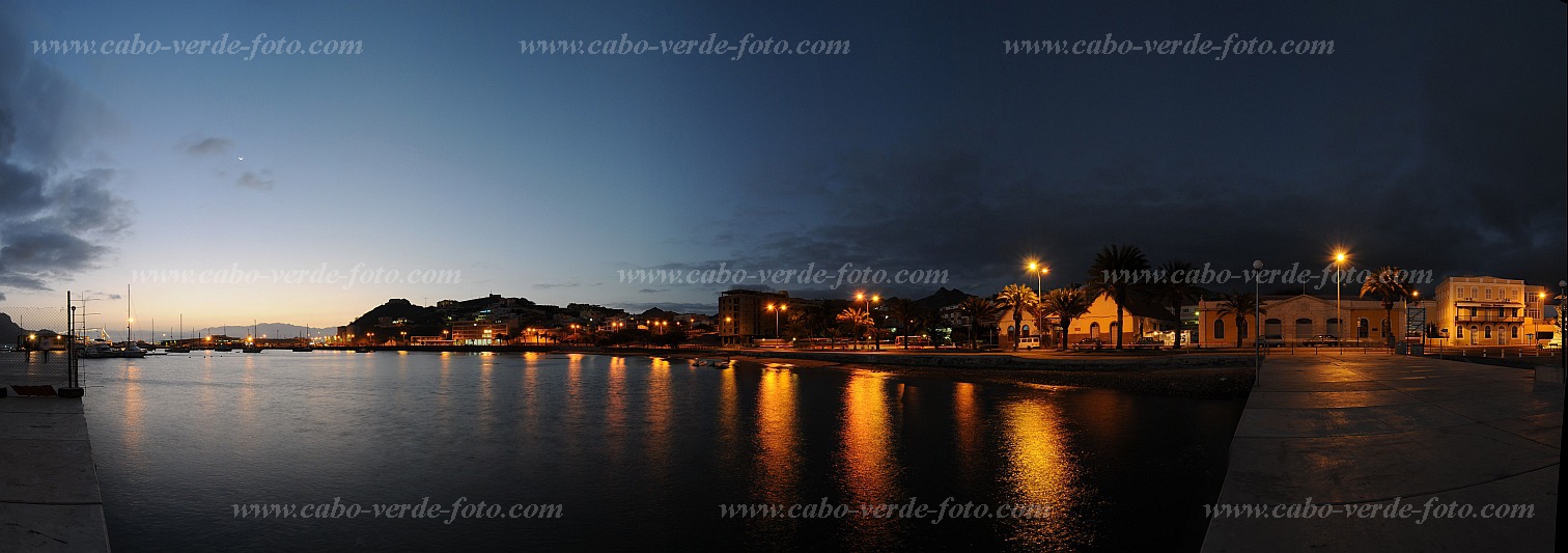 So Vicente : Mindelo Avenida Marginal : harbour : Landscape SeaCabo Verde Foto Gallery