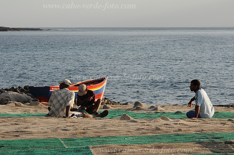 Santo Anto : Tarrafal de Monte Trigo : fishing net : Landscape SeaCabo Verde Foto Gallery