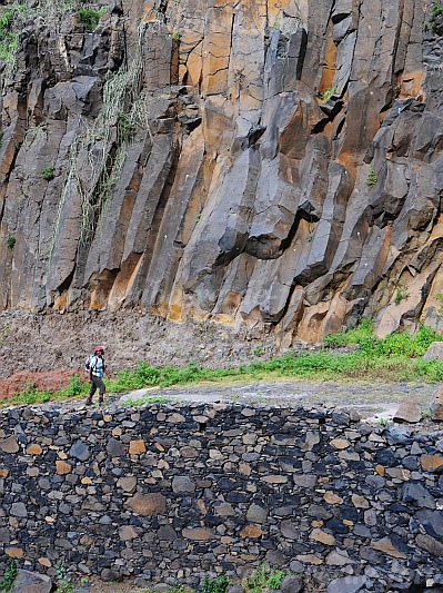 Santo Antão : Fontainhas - Ponta do Sol : basalt : Landscape MountainCabo Verde Foto Gallery