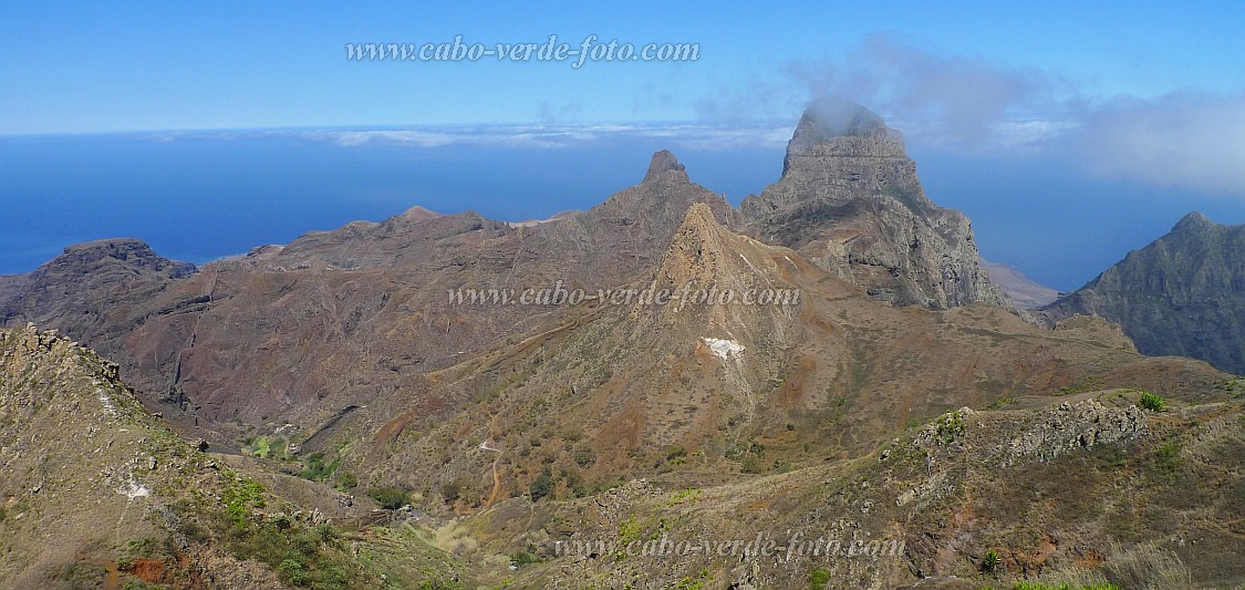 So Nicolau : Assomada de R dos Calhaus : view on Tope Moca Tope Matin Topona : Landscape MountainCabo Verde Foto Gallery