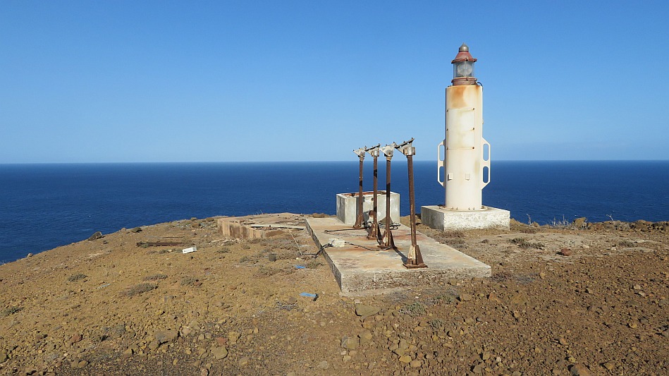 Santo Anto : Chao Ponta de Mangrade : ascebt to lighthouse tower Ponta de Mangrade : Landscape SeaCabo Verde Foto Gallery