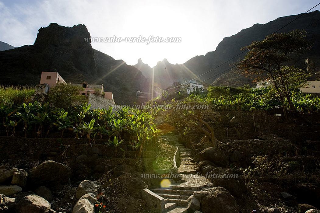 Santo Anto : R de Penede  : caminho vicinal : Landscape MountainCabo Verde Foto Gallery