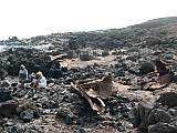 Insel: Santo Anto  Wanderweg: 318 Ort: Canjana Praia Formosa Motiv: Reste der gestrandeten SS John E. Schmeltzer 25.11.1947 Motivgruppe: History site © Pitt Reitmaier www.Cabo-Verde-Foto.com