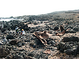 Insel: Santo Anto  Wanderweg: 318 Ort: Canjana Praia Formosa Motiv: Reste der gestrandeten SS John E. Schmeltzer 25.11.1947 Motivgruppe: History site © Pitt Reitmaier www.Cabo-Verde-Foto.com