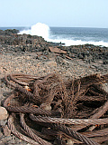 Insel: Santo Anto  Wanderweg: 318 Ort: Canjana Praia Formosa Motiv: Reste der gestrandeten SS John E. Schmeltzer 25.11.1947 Motivgruppe: History site © Pitt Reitmaier www.Cabo-Verde-Foto.com