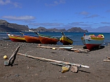Insel: So Vicente  Wanderweg:  Ort: Mindelo Salamansa Porto Hafen Motiv: Boote am Strand Motivgruppe: Landscape Sea © Pitt Reitmaier www.Cabo-Verde-Foto.com