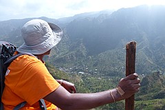 Insel: Santiago  Wanderweg: 509 Ort: Achada Lagoa Motiv: Blick nach Principal Motivgruppe: People Recreation © Pitt Reitmaier www.Cabo-Verde-Foto.com