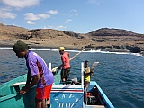 Insel: Santo Anto  Wanderweg: 318 Ort: Canjana Praia Formosa Motiv: Fischerboot Motivgruppe: Landscape © Pitt Reitmaier www.Cabo-Verde-Foto.com