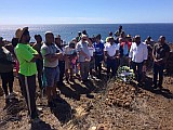 Santo Anto : Canjana Praia Formosa : Colocao de uma coroa de flores em honra daqueles que morreram na catstrofe da fome de 1947 : History site
Cabo Verde Foto Galeria