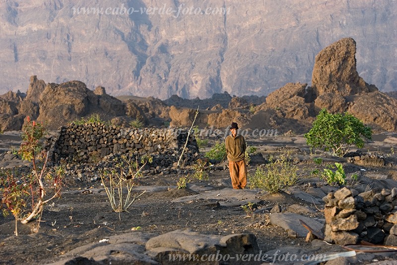 Fogo : Ch das Caldeiras : farmer : People MenCabo Verde Foto Gallery