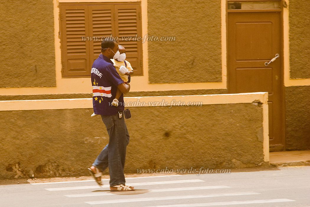 Sal : Espargos : sandstorm harmattan : Landscape TownCabo Verde Foto Gallery