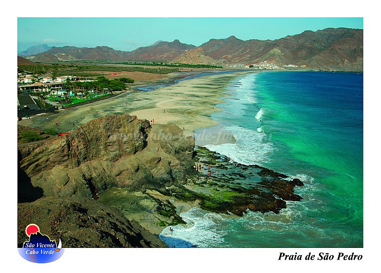 So Vicente : Sao Pedro Farol Dona Amelia : bay : Landscape SeaCabo Verde Foto Gallery