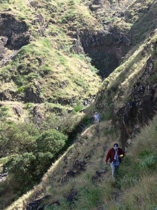 Fogo : Monte Velha : hiking trail : Landscape MountainCabo Verde Foto Gallery