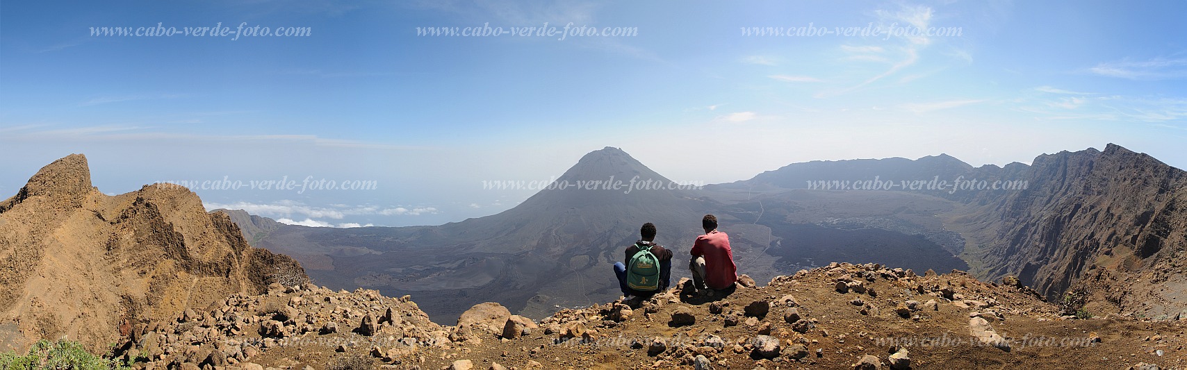 Fogo : Bordeira Ponto Alto do Norte : view over Ch das Caldeiras from Ponto Alto de Norte : Landscape MountainCabo Verde Foto Gallery