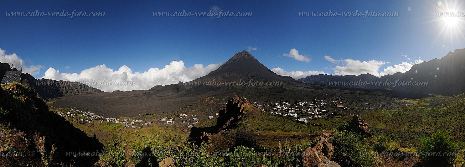 Fogo : Ch das Caldeira Monte Amarelo : Panorama do Monte Amarelo : Landscape MountainCabo Verde Foto Gallery