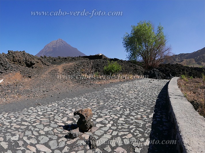 Insel: Fogo  Wanderweg:  Ort: Ch das Caldeira Bangaeira Motiv: Strae von Lava berflossen Motivgruppe: Landscape Mountain © Pitt Reitmaier www.Cabo-Verde-Foto.com