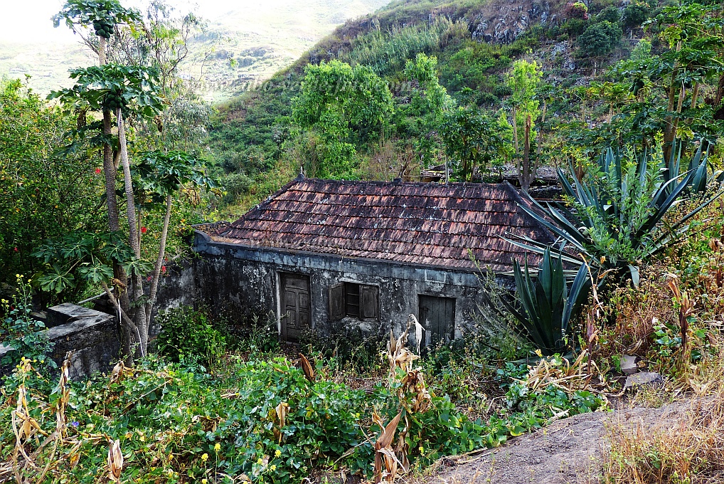 Santiago : Achada Lagoa : Abandoned homestead : Landscape TownCabo Verde Foto Gallery