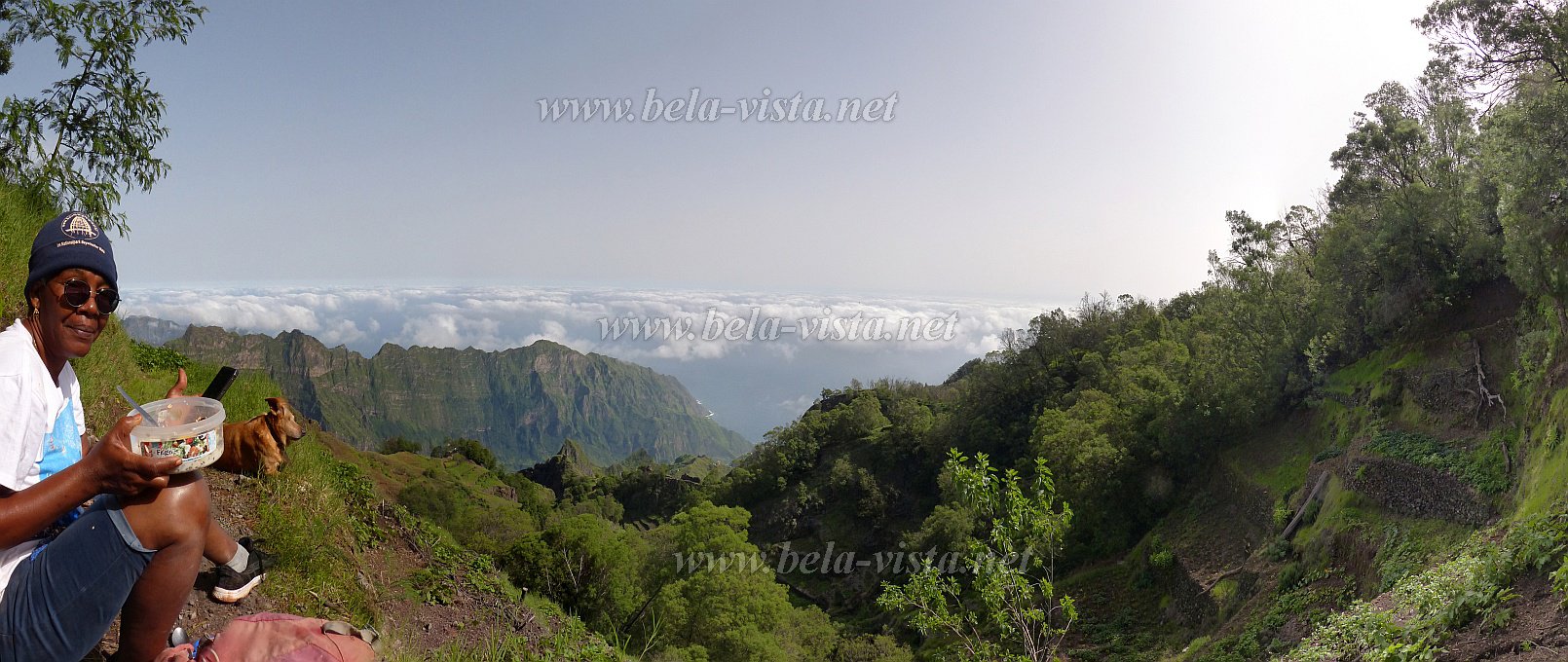 Santo Anto : Pico da Cruz Seladinha de Fina : breakfast : Landscape MountainCabo Verde Foto Gallery